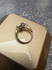 9CT GOLD CROSS STYLE DIAMOND RING SIZE J PRESTON STORE