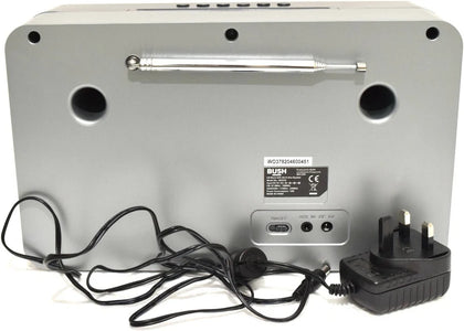 Bush All-in-one Cd Micro System With Bluetooth - Grey with Remote