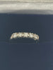18ct White Gold Ring With Clear Stones - N