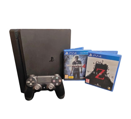 Sony Playstation 4 Slim 500GB w/2 games**Unboxed**