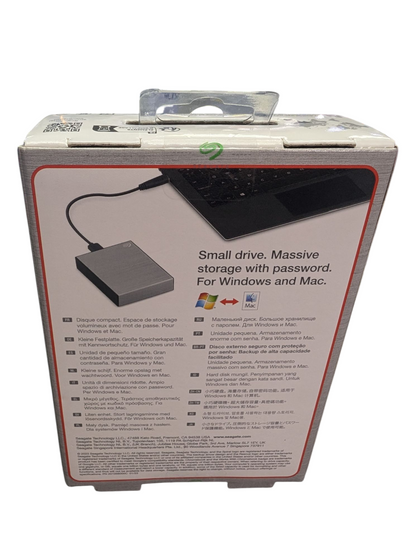 BRAND NEW Seagate One Touch STKC5000401 5TB External HDD Portable USB 3.0 - Silver PRESTON STORE