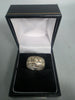 9ct white GOLD RING 4.1G 375 Size M