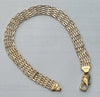 9ct Gold Gate Style Bracelet 7.5"