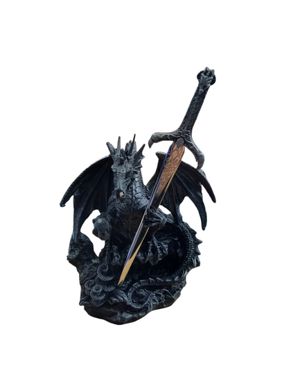 Nemesis Now Oath of The Dragon 19cm Letter Opener, Resin, Black, One Size