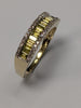 9ct gold yellow diamond ring