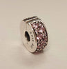Genuine Pandora S925 ALE Pink Shining Elegance Clip Charm - Retired