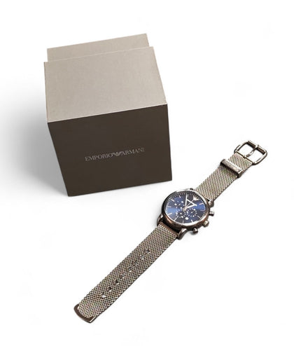 Emporio Armani AR1979 Mesh-strap Men's Watch**Boxed**
