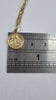 9ct gold Necklace 20" with Our Lady of Mount Carmel Pendant
