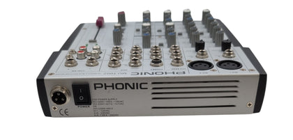 Phonic MU1002 Compact 10-Input 2-Bus Analog Mixer 