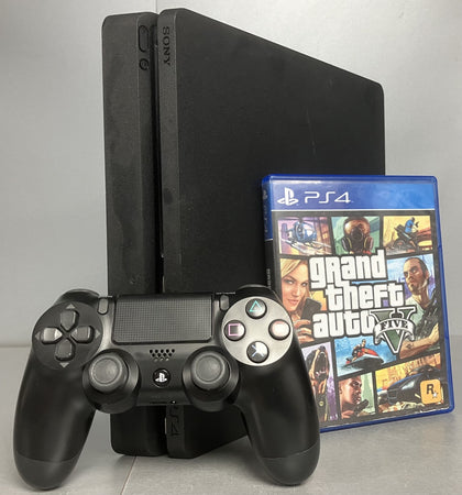 Sony Playstation 4 Slim 500GB Black Console Bundle ( + GTA 5 )