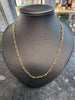 14CT - Yellow Gold Necklace with Silver Balls - 5.35g - 20"