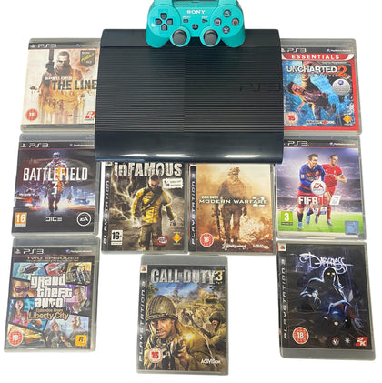 Sony Playstation 3 Super Slim Console Bundle - 12GB