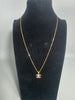 22ct Necklace 3.2G, 18ct Pendant 1.0G 18'' in Length