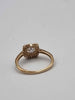 9ct Yellow Gold Cubic Zurconia Ring - Size P - 1.94 Grams