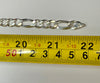 Brand new sterling silver figaro chain 22"
