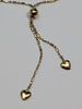 9ct gold twin heart necklace