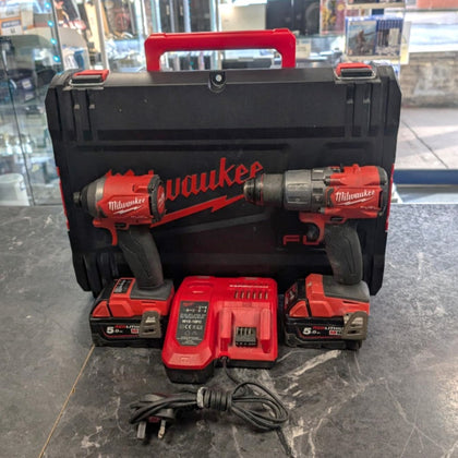 MILWAUKEE M18 SET - M18 FID3 IMPACT DRIVER + M18 FPD2 - M18 Onefhiwf12-502 x