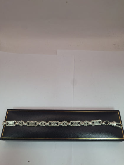 BRAND NEW SILVER RECTANGEL 925 , WEIGHT 23.13 LENGHT 8.5