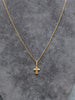 14ct Yellow Gold Diamond Cut Small Cross & Oval Belcher Chain 16"