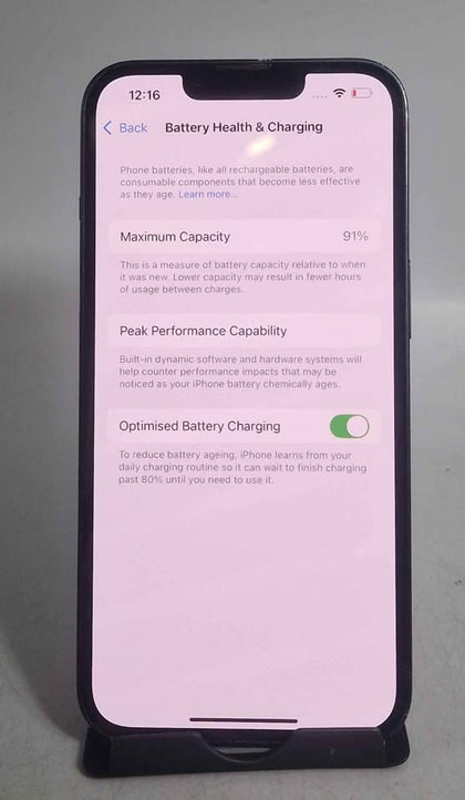 Apple iPhone 13 128GB Midnight, Unlocked 91% BH