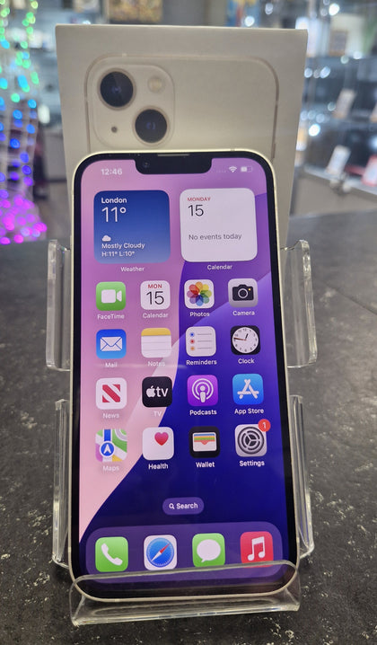 Apple iPhone 13 White Unlocked 87% Battery Health