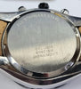 Accurist - Gents Black Leather Strap Watch with Yellow Chronograph Dial