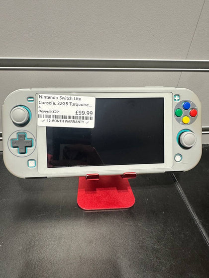 Nintendo Switch Lite Console, 32GB Turquoise, Unboxed