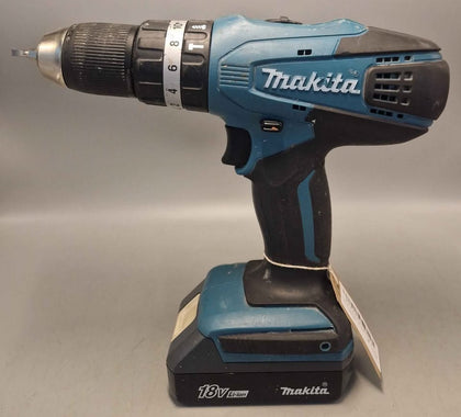 Makita HP457D 18V Cordless Li-ion Combi Drill With Genuine 2ah Battery Used