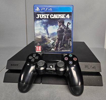 Playstation 4 Console, 500GB Black + Just Cause 4