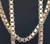 Pre-owned 925 silver chain box style 20" boxed and hallmarked 68.1