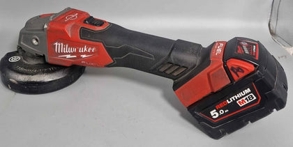 Milwaukee M18 FSAG115XB 18V Cordless Angle Grinder 1 battery