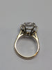 9CT GOLD LARGE CZ RING SIZE M.5 PRESTON STORE