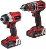 Einhell PXC 18V Cordless Combi Drill & Impact Driver Twin Pack 2 ( x 2.0Ah Batteries ) ** Unboxed **
