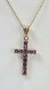 9ct Gold Necklace with Cross 18"