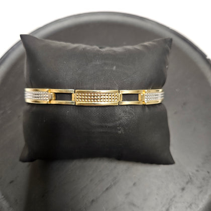 14ct 2 Toned Link Bracelet
