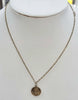 9ct Gold Chain 17" with St Christopher