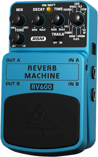 Behringer RV600 Digital Reverb Machine Guitar Effects Pedal