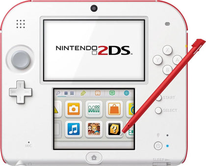 Nintendo 2DS (White & Red) UNBOXED