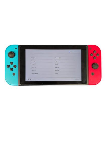 Nintendo Switch Console 32GB Power lead and Red/Blue Joy-Cons (No TV Dock)
