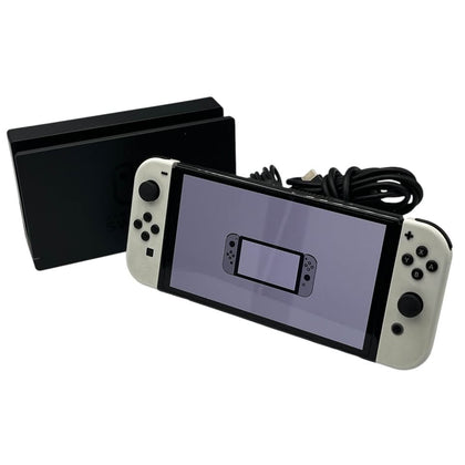 Switch Console, 64GB OLED + White Joy-Con, UNBOXED