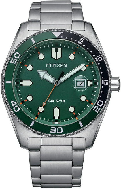 Citizen Eco Drive Sport Green Dial Men's Watch