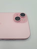 Apple iPhone 15 128GB pink smartphone unlocked unboxed 83% battery health (scratches on screen)