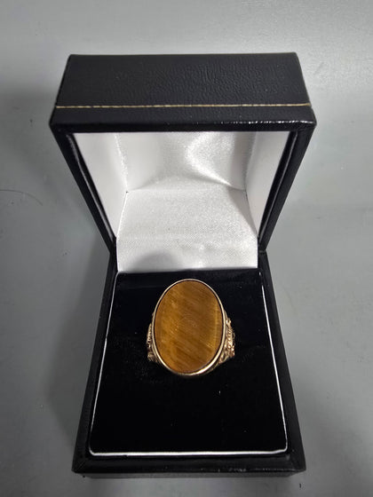 9CT Gold Ring 5.7G With Larger Stone Size P