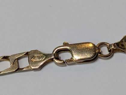 9CT Gold Square Link Chain