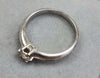 9ct White Gold Diamond Ring Size K