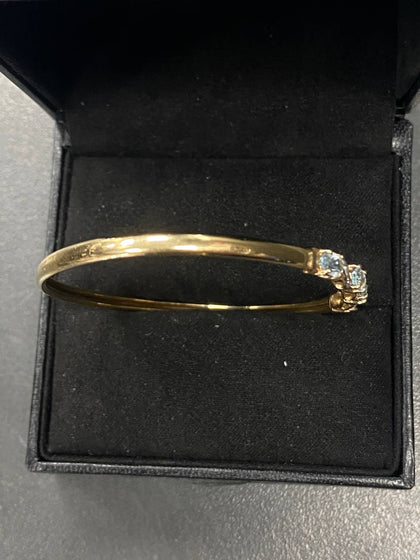 Women's 9ct Yellow Gold Bracelet With Stones