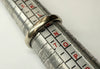 18CT WHITE GOLD BAND SIZE M