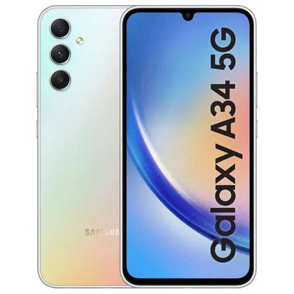 Samsung Galaxy A34 5G 6GB RAM, 128GB Storage, Dual SIM Awesome Silver