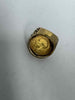 9ct gold ring with full sovereign (size o) (15.71g)
