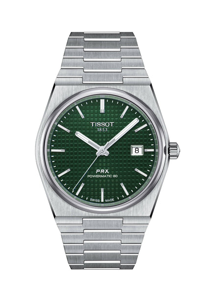 Tissot T137410A PRX Powermatic 80 40mm Automatic Green Watch